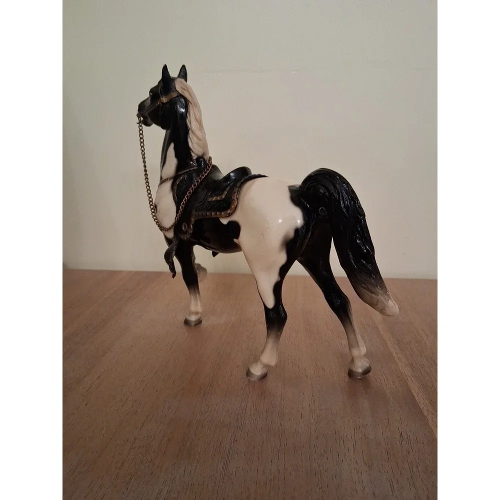 BREYER BLACK TOBIANO PINTO PRANCER GLOSSY FURY HORSE. Read